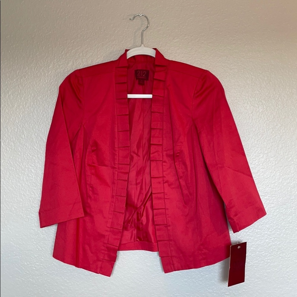 NWT 212 Collection Red Ruffles Jacket - Picture 2 of 4